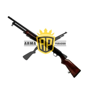 Espingarda Boito Pump Calibre 12GA Cano 28" Madeira Oxidada