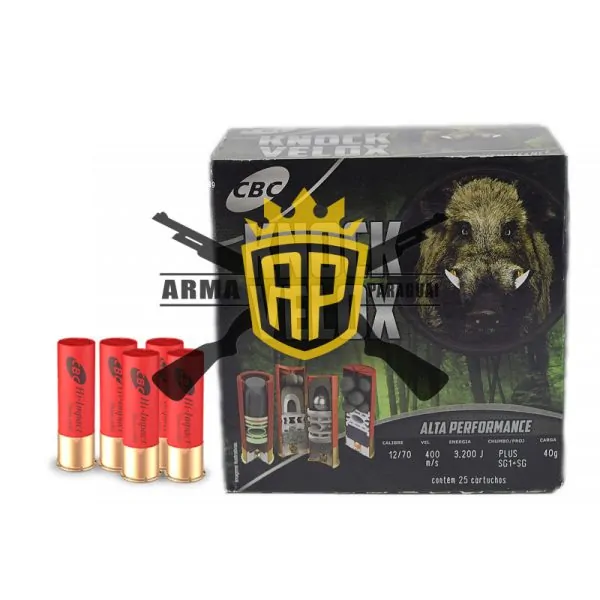 Cartucho Cbc 12/70 Knock Plus – Sg1 + Ch-Sg