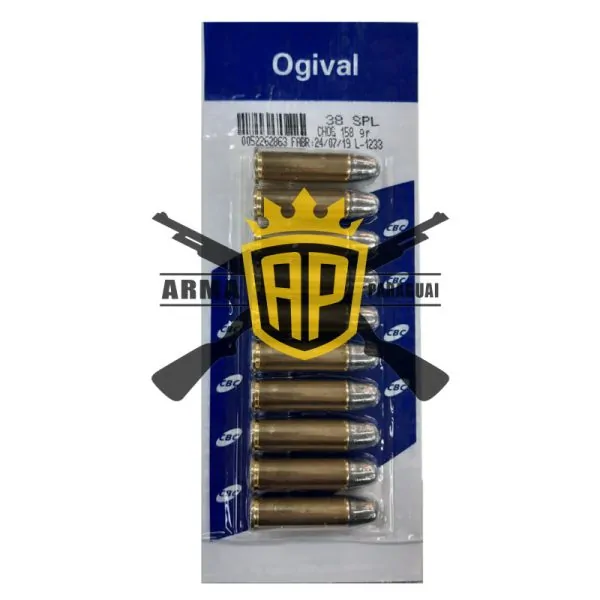 Munição CBC 38 CHOG SPL 158GR Munição CBC 38 CHOG SPL 158GR