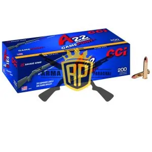 Munição CCI 22WMR MAGUM GAMEPOINT JACKETED SOFT POINT 35GR – CX200