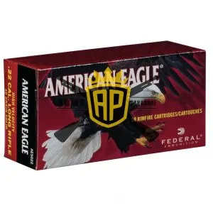 Munição Federal 22LR AMERICAN EAGLE OGIVAL 40GR – CX 50 Munição Federal 22LR AMERICAN EAGLE OGIVAL 40GR – CX 50