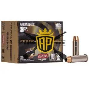 Munição Federal 38 SPL HYDRA_SHOCK JHP 110GR – CX 20 Munição Federal 38 SPL HYDRA_SHOCK JHP 110GR – CX 20