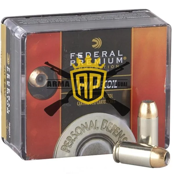 Munição Federal Hydra Shok JHP .40S&W HP 155 Grains – Cx 20