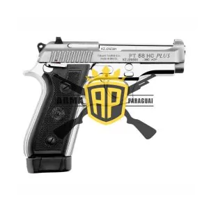 img-pistola-pt-58-hc-plus-calibre-380-inox-fosco-taurus-1 PISTOLA TAURUS PT 58 HC PLUS INOX CAL. .380
